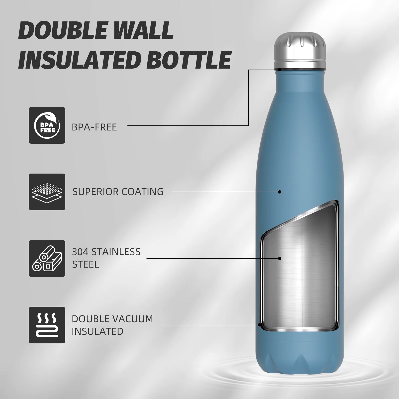HeatMate Fles – Your Everyday Drink Companion (500ml)